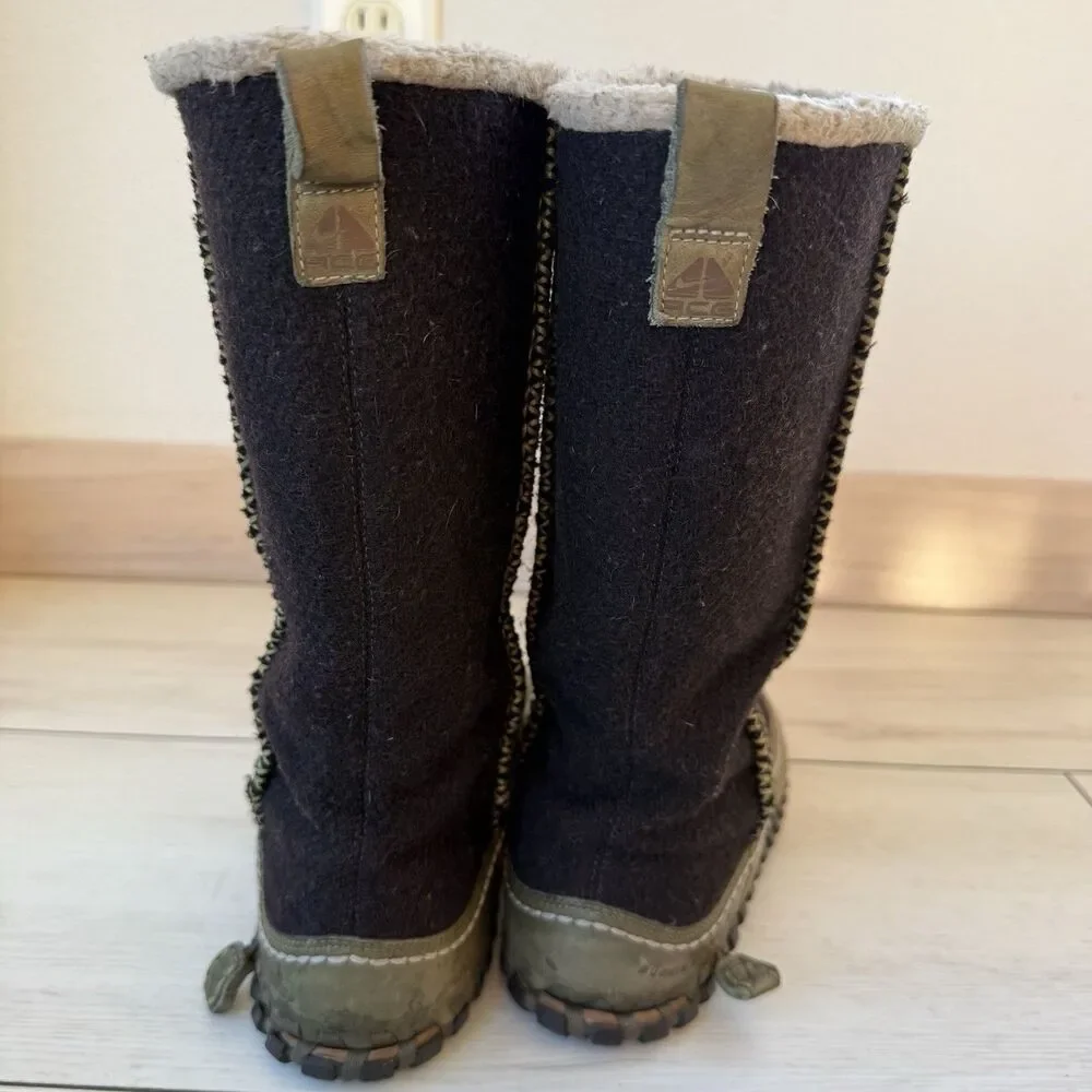 Nike ACG 2008 Womens Lined Winter Boots Valenka Wool Size 7 Brown 329979-021